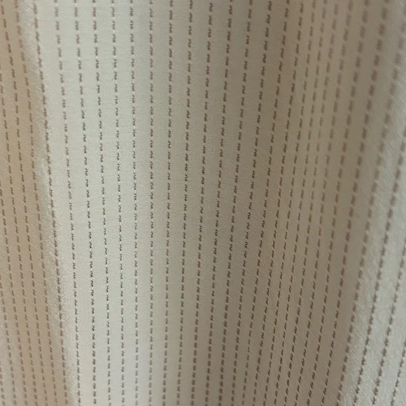 Yves Saint Laurent vintage silk button down blouse shirt cream pinstripe size L - Picture 4 of 8